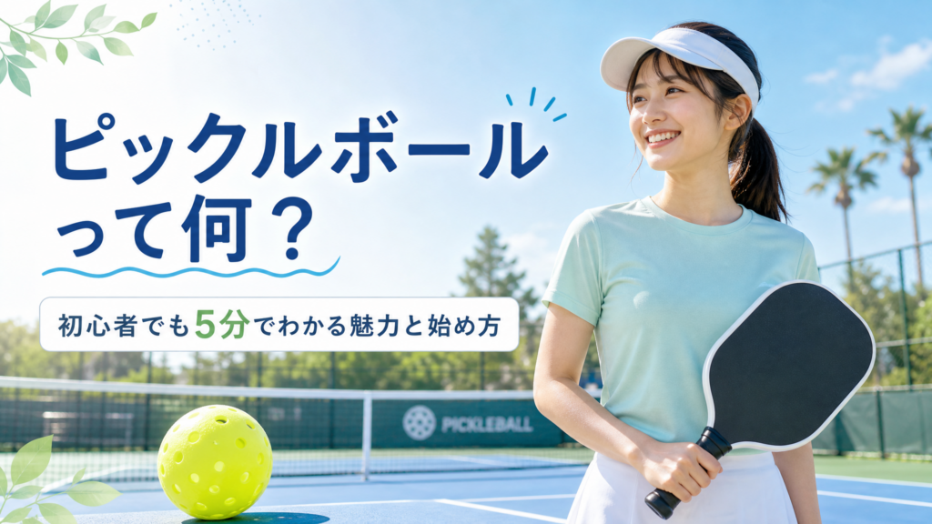 ピックルボールって何？